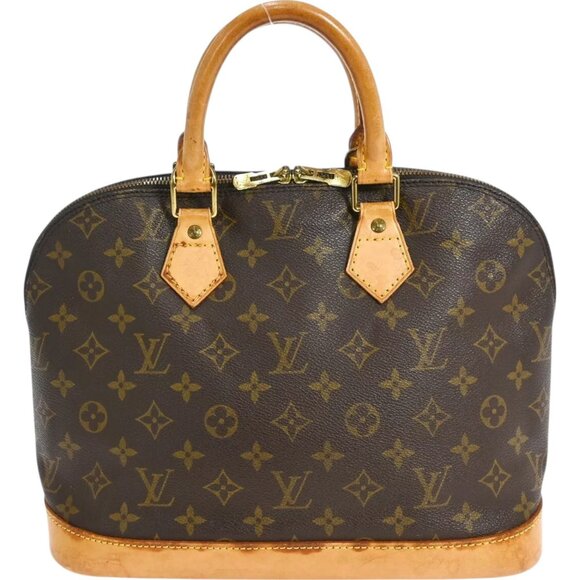 181380BT (S6) Louis Vuitton Satchel Bag Alma Brown Monogram - Picture 1 of 10